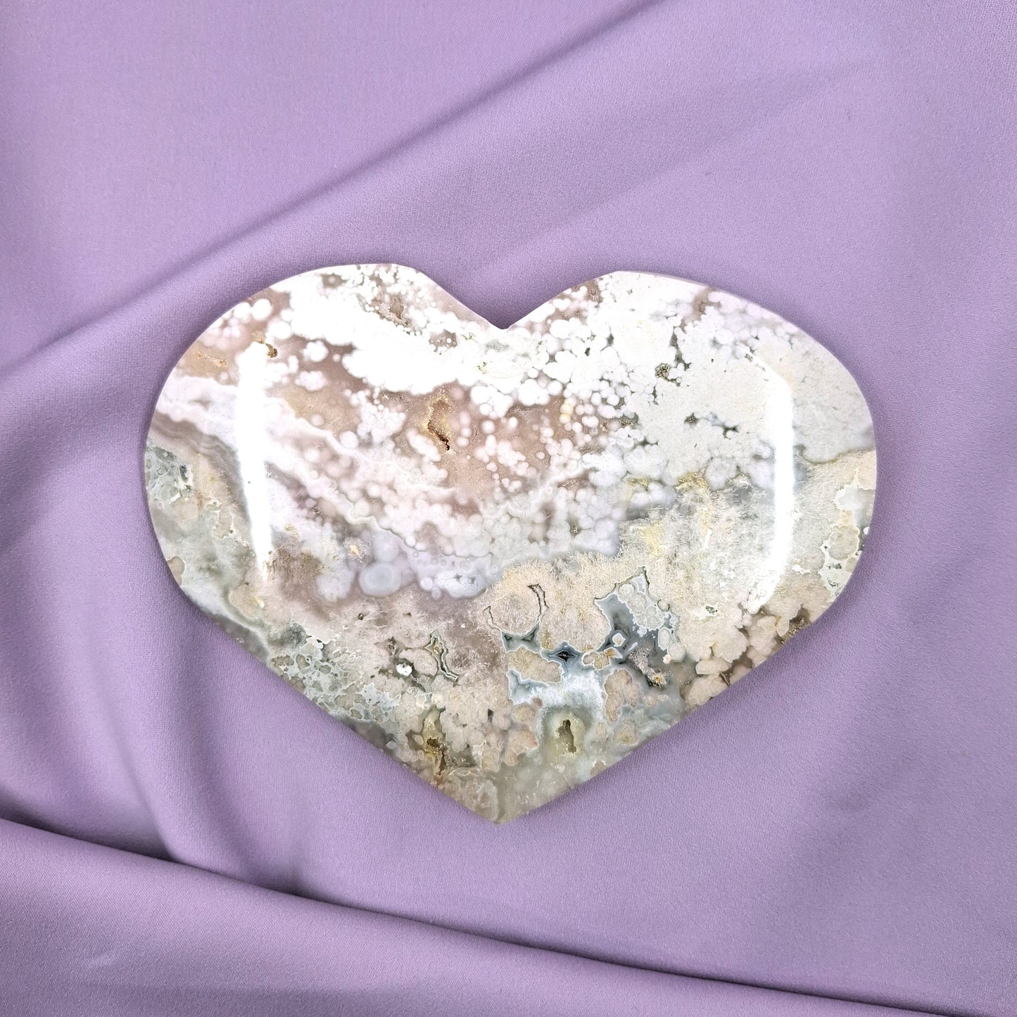 Kukka-akaatti x ametistisydän | J 421g