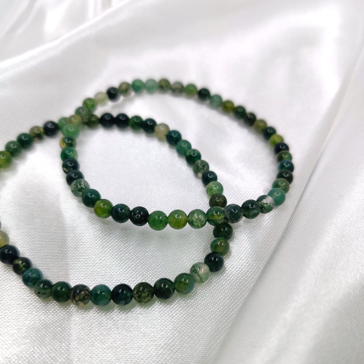 Sammalakaatti helmirannekoru 6mm