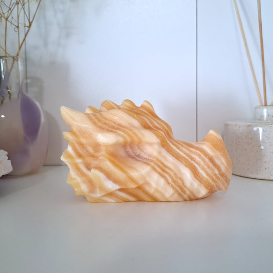 Raidallinen oranssi kalsiittilohikäärme