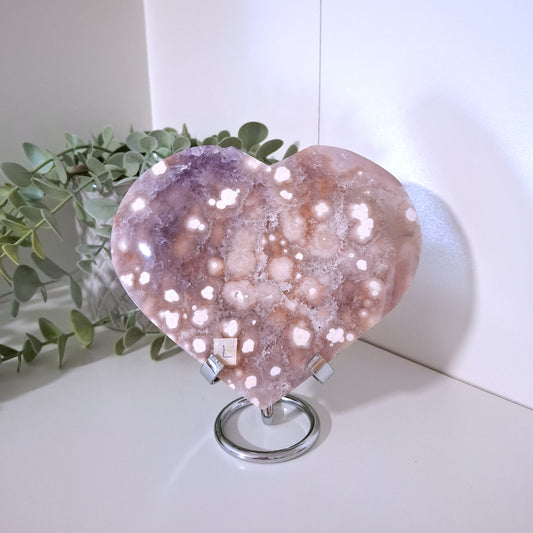 Kukka-akaatti x ametistisydän | L 765g