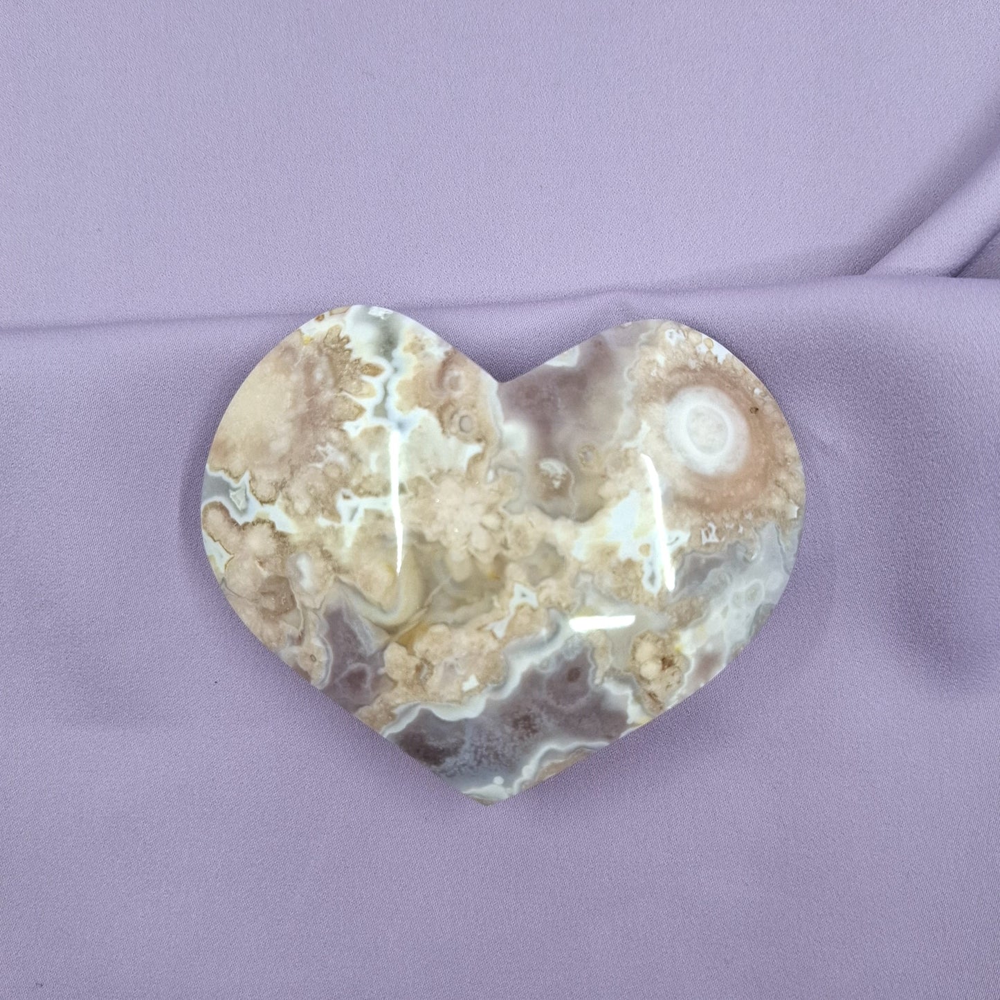 Kukka-akaatti x ametistisydän | B 262g