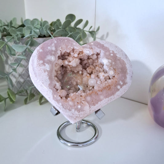 Kukka-akaatti x ametistisydän | G 483g