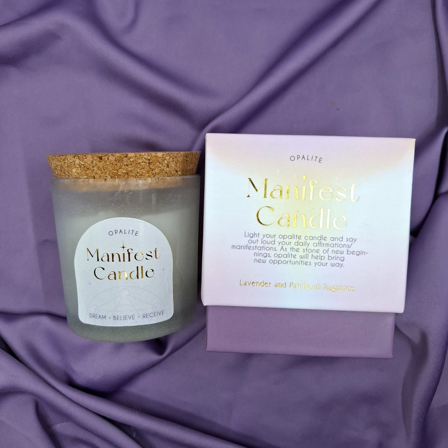 Laventeli & Patsuli Kristallikynttilä