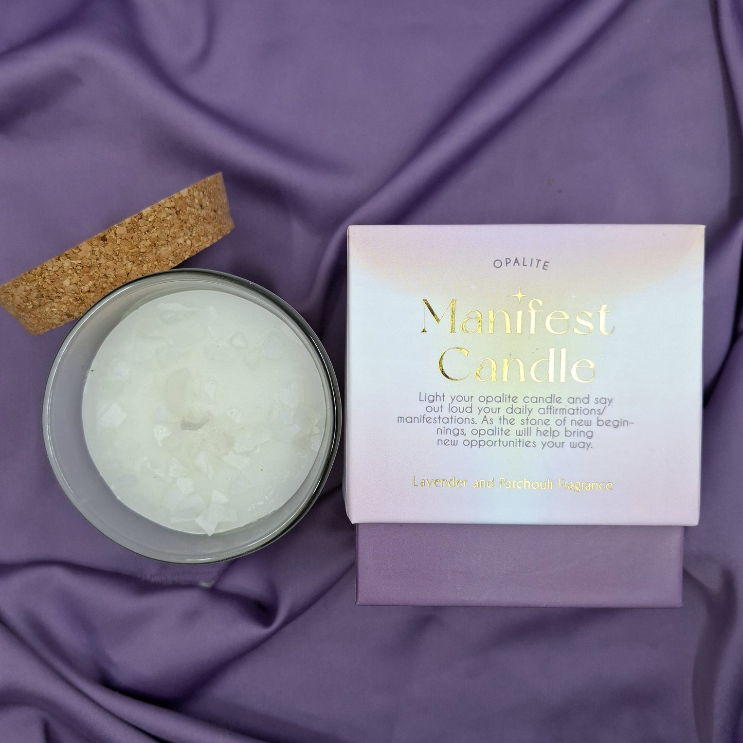 Laventeli & Patsuli Kristallikynttilä