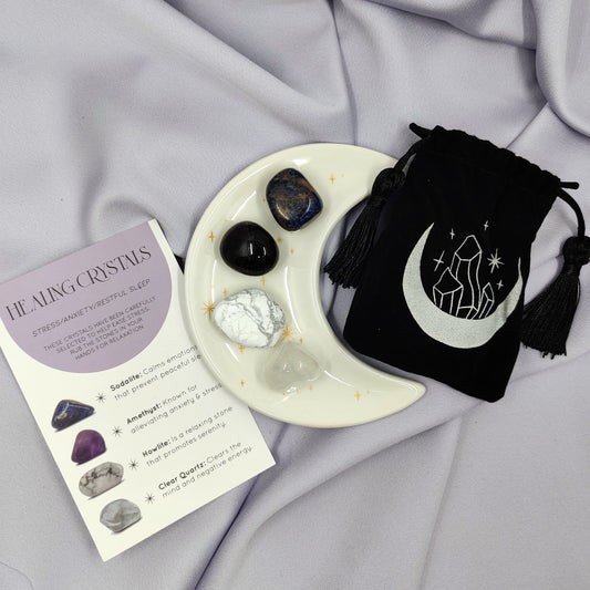 RAUHOITTUMINEN-kristallisetti puolikuutassilla