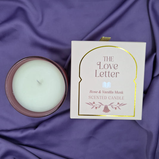 Ruusu & Myski-Vanilja Kynttilä