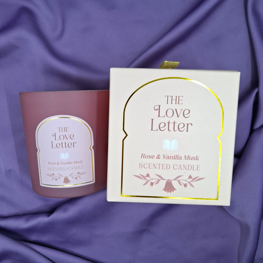 Ruusu & Myski-Vanilja Kynttilä