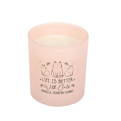 Life Is Better With Cats-vaniljatuoksukynttilä